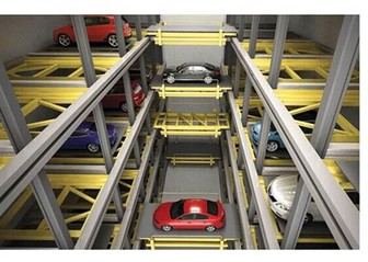 Sistema de estacionamiento de aviones en movimiento